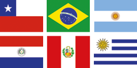 South American flags - kaplan