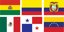 South American flags